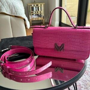 MARCELL VON BERLIN MAXI CROSSBODY PINK BAG